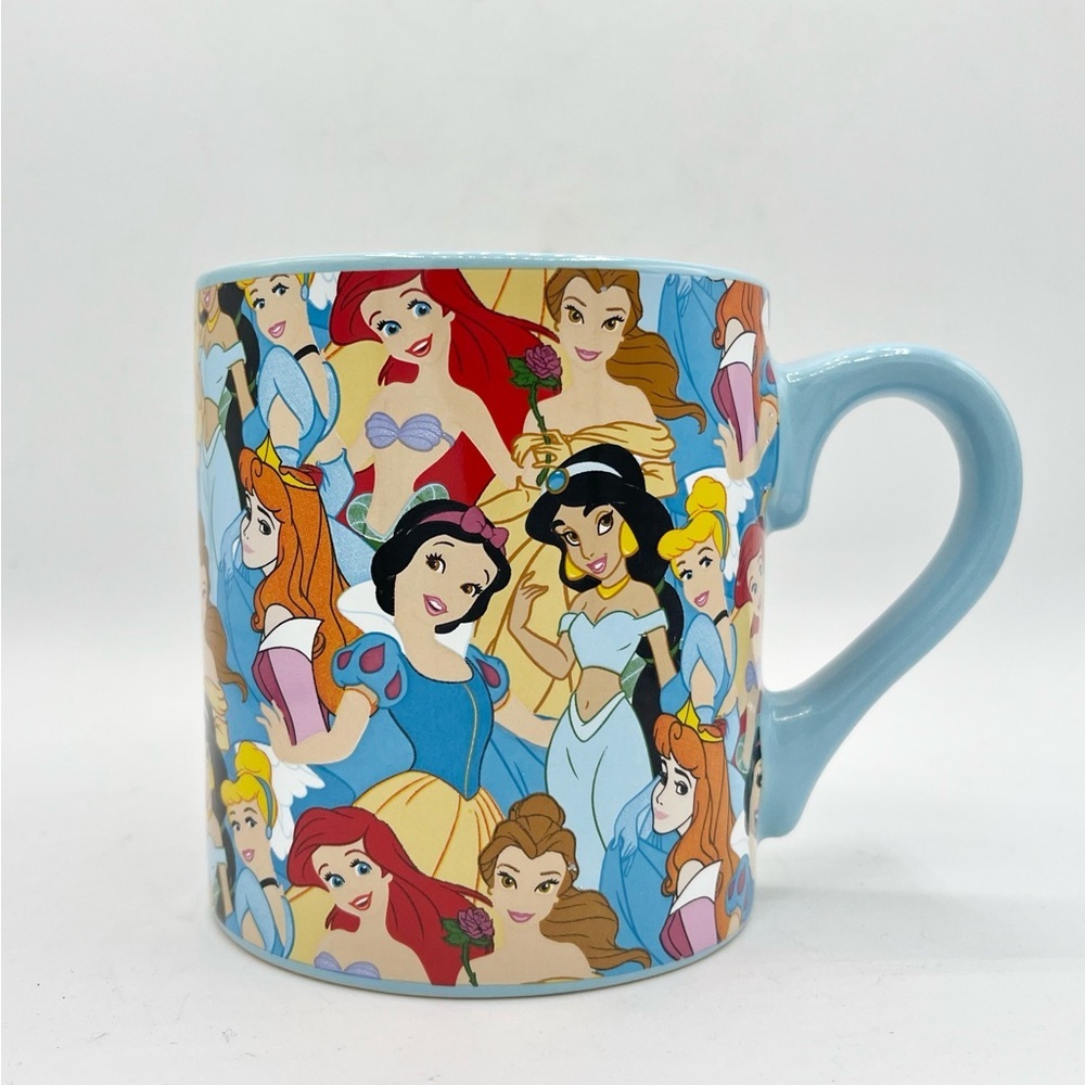 Disney Princess 14oz Coffee Hot Chocolate Tea Cup Mug Blue Jasmine Belle Ariel